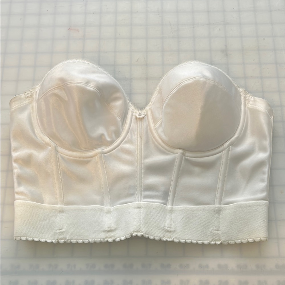 White Strapless Long Line Bra